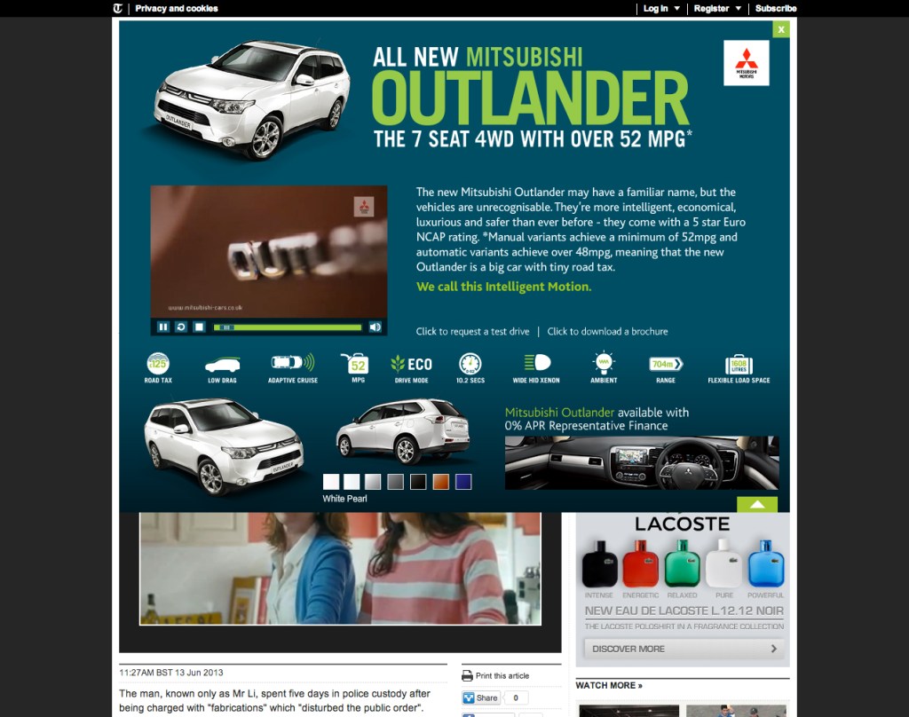 Mitsubishi Cascade - final design