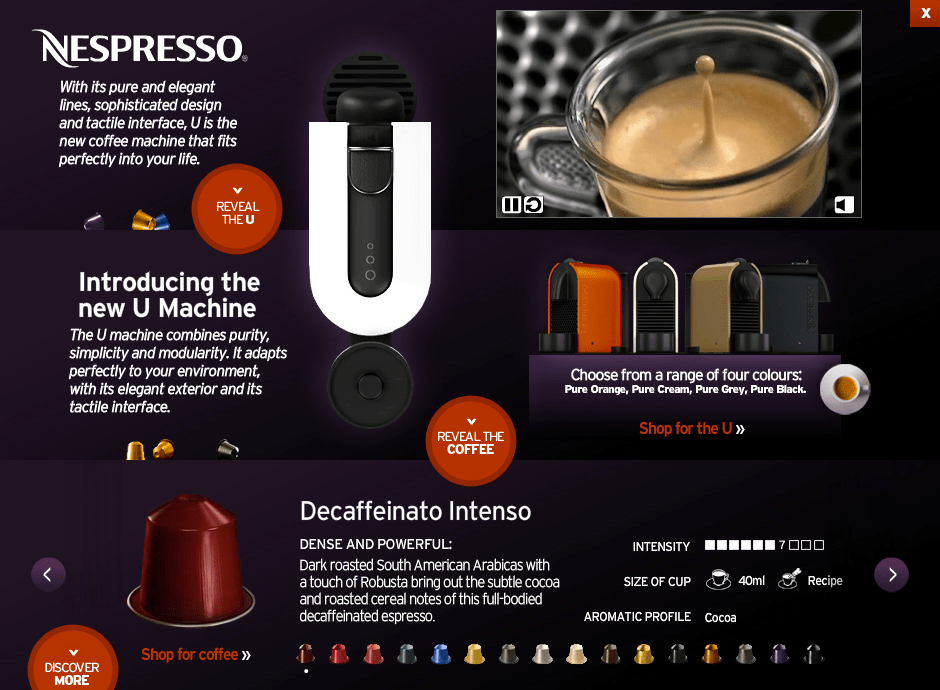 Nespresso Cascade - final design