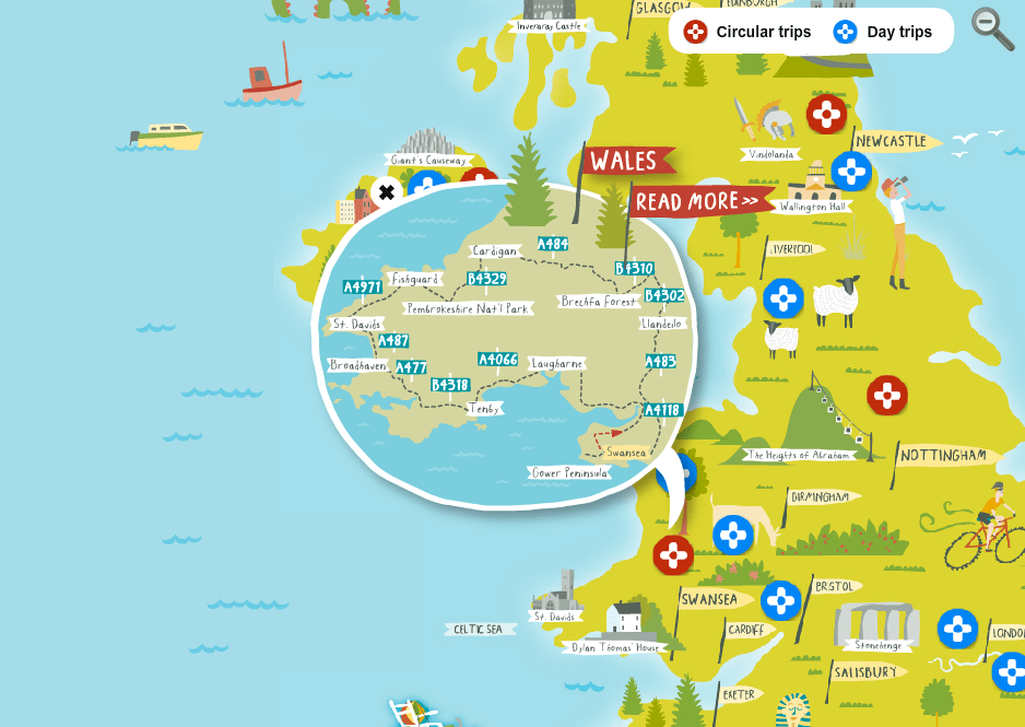 Volvo interactive map - final design