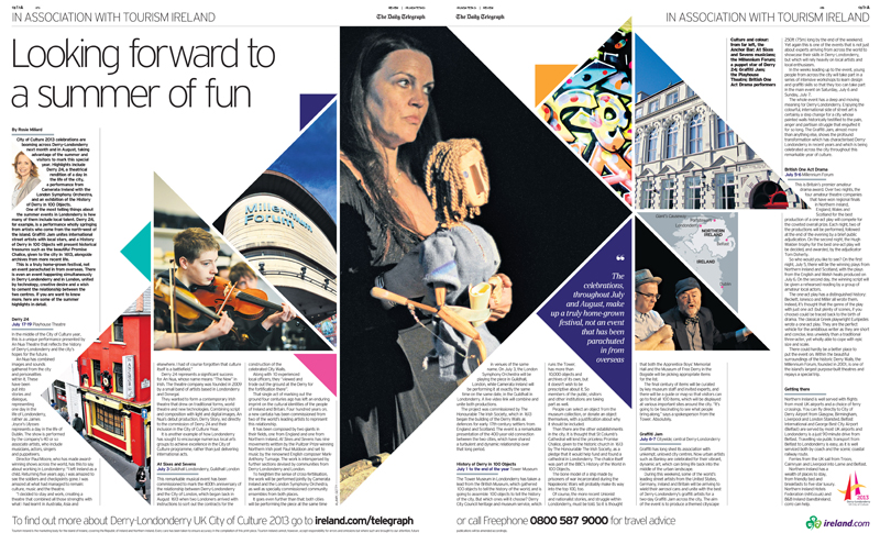 Tourism Ireland event calendar - original print piece