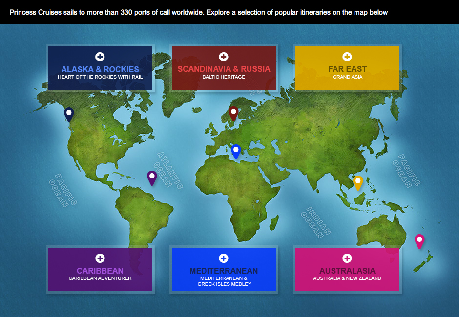 Princess Cruises map - final design (first screen)