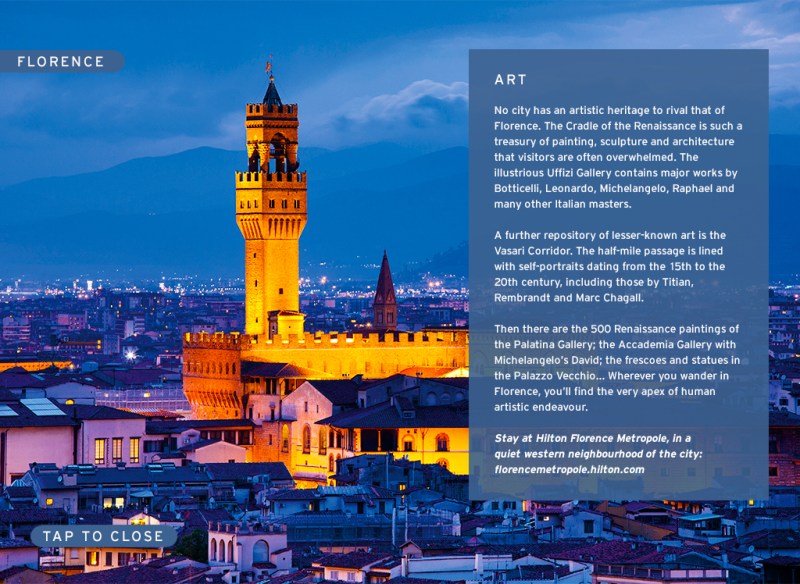 Hilton iPad - second screen design