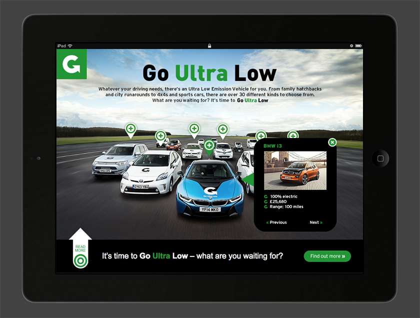 Go Ultra Low - iPad ad (rollover)